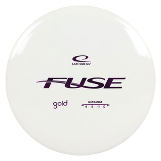 Latitude 64 Disc Golf Gold Fuse Midrange 5/6/-1/0 White/Purple 179 grams