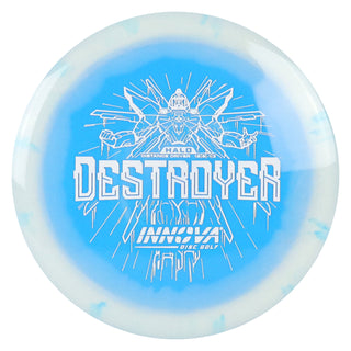Innova Disc Golf Halo Star Destroyer Distance Driver 12/5/-1/3 White Blue/White 151 grams