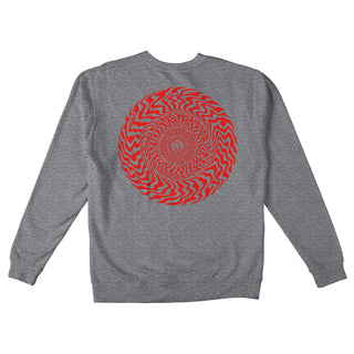 Spitfire Skateboard Wheels Sweatshirt Swirld Classic Crew Grey Heather