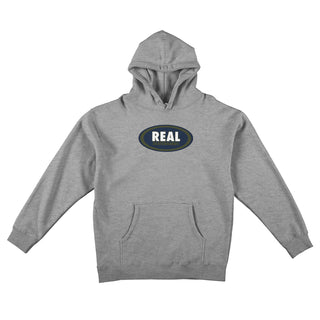 Real Skateboards Hoody Oval Pullover Grey/Navy/Olive