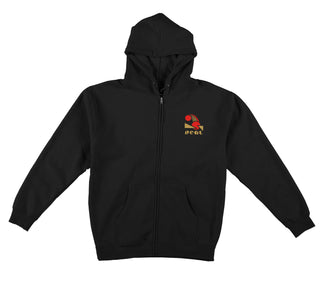 Real Skateboards Hoody Fowls Zip Black