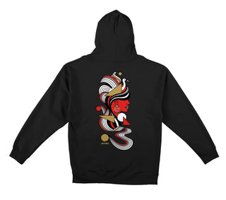 Real Skateboards Hoody Fowls Zip Black