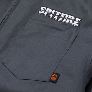 Spitfire Wheels Coat Burnout Jacket Charcoal