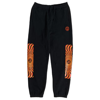 Spitfire Wheels Skateboard Pants Classic Swirl Overlay Sweatpants Black/Red