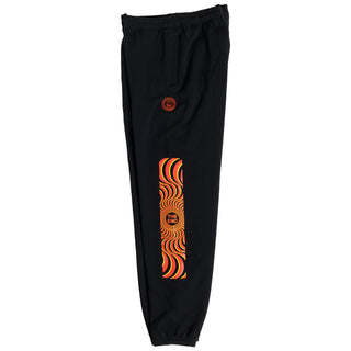 Spitfire Wheels Skateboard Pants Classic Swirl Overlay Sweatpants Black/Red