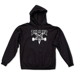 Thrasher Skateboard Sweatshirt Sk8 Goat Hoodie Black