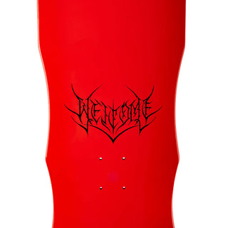Welcome Skateboard Deck Depths on Dark Lord Red Dip 9.75" x 31.75"