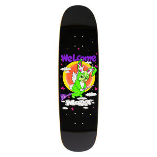 Welcome Skateboard Deck Nora Full Moon on Sphynx Black 8.8" x 32.4"