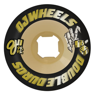 OJ Skateboard Wheels 56mm Double Duro Black Gum Chubbies 99A/95A Black