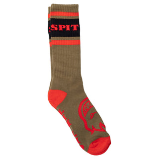 Spitfire Skateboard Wheels Socks Classic 87 Bighead Brown/Red/Black