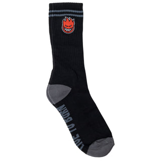 Spitfire Skateboard Wheels Socks Bighead Fill Black/Charcoal/Red