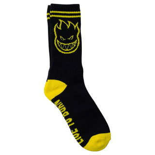 Spitfire Wheels Skateboard Socks Bighead Black/Yellow