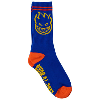 Spitfire Wheels Socks Bighead Crew Blue/Yellow/Red