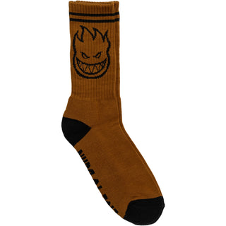 Spitfire Wheels Socks Bighead Dark Tan/Black