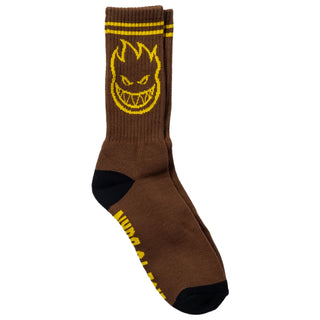 Spitfire Wheels Socks Bighead Brown/Gold