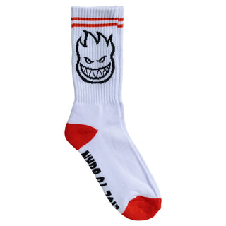 Spitfire Wheels Socks Bighead White/Red/Black