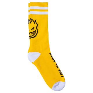 Spitfire Wheels Socks Heads Up Crew Yellow/Black/White