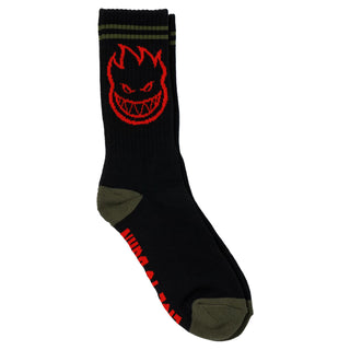 Spitfire Wheels Socks Bighead Black/Olive/Red