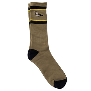 Anti Hero Skateboards Socks Basic Pigeon Embroidered Light Khaki