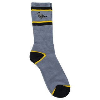 Anti Hero Skateboards Socks Basic Pigeon Embroidered Grey/Yellow