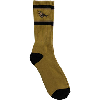 Anti Hero Skateboards Socks Basic Pigeon Embroidered Brown/Black