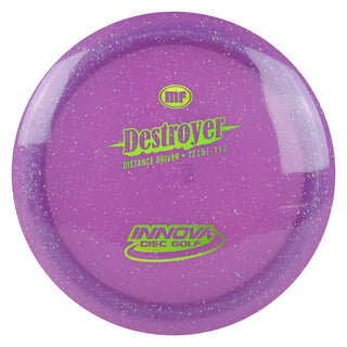 Innova Disc Golf Champion Metal Flake Destroyer Distance Driver 12/5/-1/3 Purple/Green 169 grams