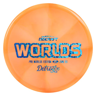 Discraft Disc Golf 2026 Worlds Z Swirl Zone SS Putt and Approach Orange/Blue Scales 173g