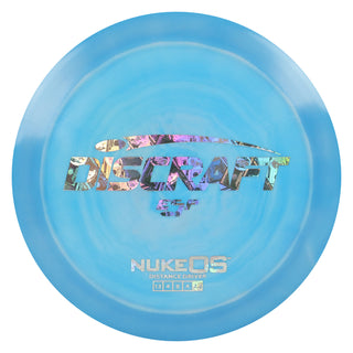 Discraft Disc Golf ESP Nuke OS Distance Driver 13/4/0/4 Blue/Money Holo 173-174g