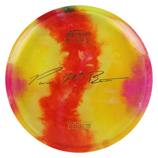 Discraft Disc Golf Paul McBeth Z Line Fly Dye Luna Putter 3/4/0/2 Yellow Red/Gold 173g