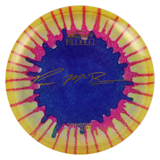 Discraft Disc Golf Paul McBeth Z Line Fly Dye Luna Putter 3/4/0/2 Navy Splat/Gold 173g