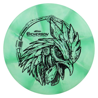 Discraft Disc Golf Chris Dickerson CT Swirl Roost Putter 2/5/0/2 Green/Black 170-172g