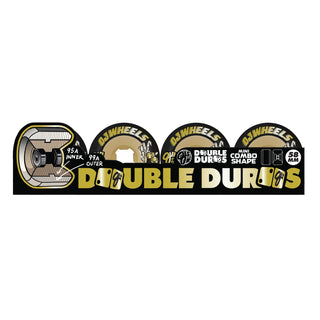 OJ Skateboard Wheels 58mm Double Duro Black Gum Mini Combo 99A/95A Black