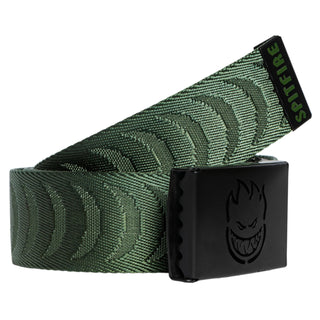 Spitfire Wheels Belt Bighead Cutout Crescent Jacquard Olive/Black