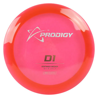 Prodigy Disc Golf 400 D1 Distance Driver 12/5/0/4 Clear Pink/Holo Shimmer/Gold 169 grams