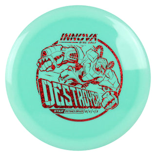 Innova Disc Golf Star Destroyer Distance Driver 12/5/-1/3 Teal/Red Shimmer 149 grams