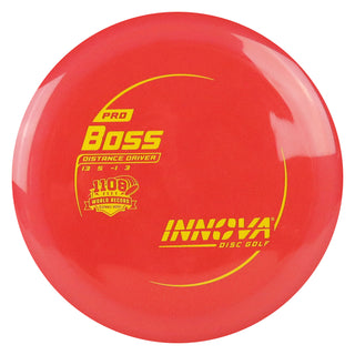 Innova Disc Golf Pro Boss Distance Driver 13/5/-1/3 Red/Yellow 171 grams
