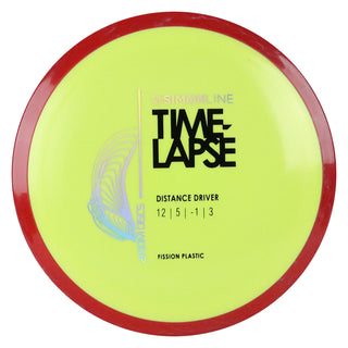 Axiom Disc Golf Simon Lizotte Line Fission Time Lapse Driver 12/5/-1/3 Yellow/Red 164 grams