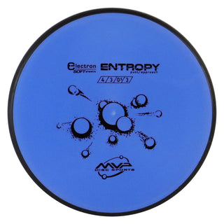 MVP Disc Golf Electron Soft Entropy Putter 4/3/0/3 Blue 171 grams