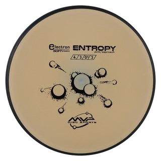 MVP Disc Golf Electron Soft Entropy Putter 4/3/0/3 Sand 174 grams