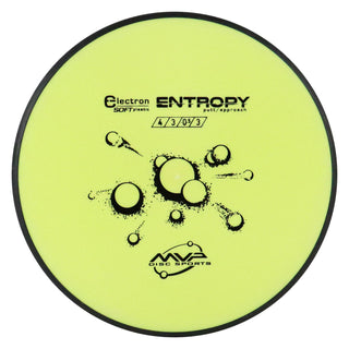 MVP Disc Golf Electron Soft Entropy Putter 4/3/0/3 Yellow 171 grams
