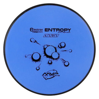 MVP Disc Golf Electron Soft Entropy Putter 4/3/0/3 Blue 174 grams