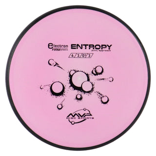 MVP Disc Golf Electron Soft Entropy Putter 4/3/0/3 Pink 174 grams