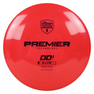 Discmania Disc Golf Premier Q-Line DD1 Distance Driver 11/6/-1/2 Red/Purple 166 grams