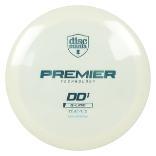 Discmania Disc Golf Premier Q-Line DD1 Distance Driver 11/6/-1/2 White/Slate 174 grams