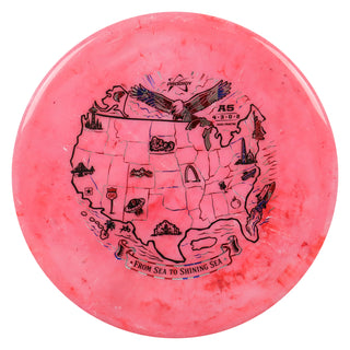 Prodigy Disc Golf 400 Fractal A5 Sea To Shining Sea Putt and Approach 4/3/0/2 Red/USA 175 grams