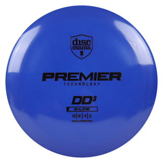 Discmania Disc Golf Premier Q-Line DD3 Distance Driver 12/6/-1/2 Blue/Black 169 grams