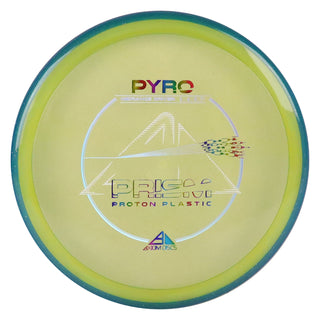 Axiom Disc Golf Prism Proton Pyro Midrange Driver 5/4/0/2.5 Pastel Yellow/Blue Flake 177 grams