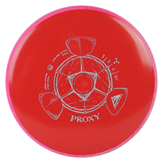 Axiom Disc Golf Neutron Proxy Putter 3/3/-1/0.5 Red/Pink Blend 170 grams
