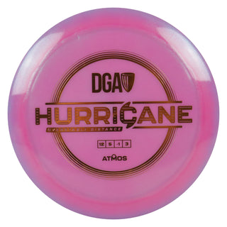 DGA Disc Golf Atmos Hurricane Distance Driver 12/5/-1/3 Pink/Orange 170-172g