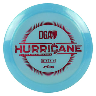DGA Disc Golf Atmos Hurricane Distance Driver 12/5/-1/3 Light Blue/Magenta 167-169g